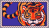 Tiger Pixel Stamp
